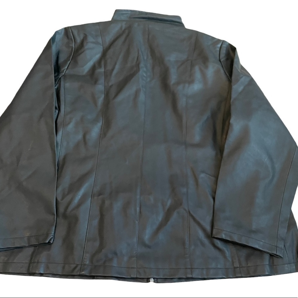 midnight Velvet Faux-Leather Jacket black - Picture 6 of 11